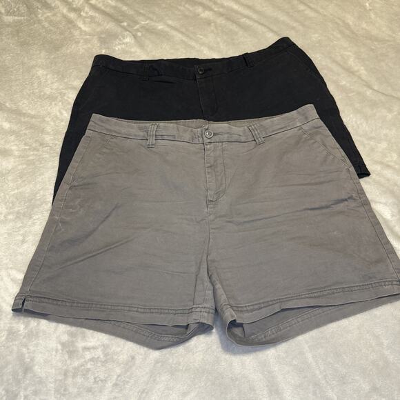 Magellan Pants - Magellan Shorts Women's Size 16 Black & Olive Colors Outdoors LOT of 2 5" Inseam